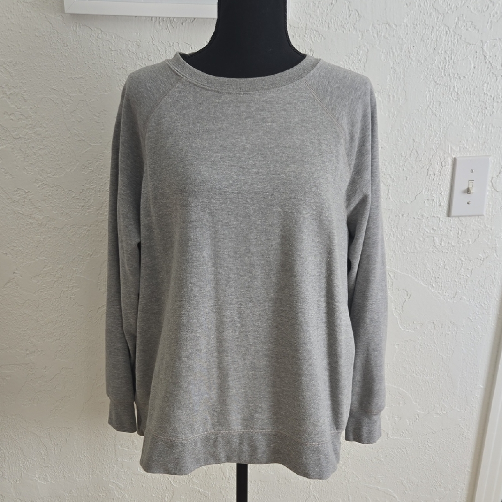 Terra & Sky Gray Crew Neck Sweater